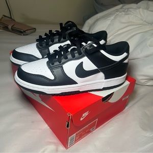 Nike panda dunk low black white